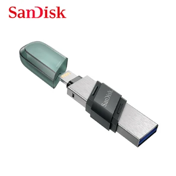 SanDisk USB Флэш-накопитель iXpand OTG Lightning USB 3.1 Stick 256GB 128GB 64GB 32GB флеш-накопитель MFi для iPhone и iPad SDIX90N