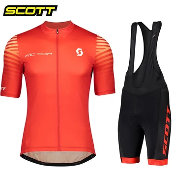 SCOTT 2023 Велосипедный Комплект ropa ciclismo hombre С Коротким Рукавом Комплект Велосипедной Одежды Mtb Bike Wear Triathlon Maillot Ciclismo