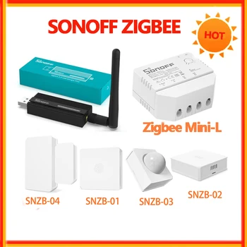 SONOFF Zigbee 3,0 USB-ключ Плюс Универсальный Zigbee Gateway Smart Home Hub Zigbee Bridge SNZB01 -SNZB04 Zigbee Sensor ZBMini
