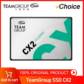 TeamGroup SSD CX2 256 ГБ 512 ГБ 1 ТБ 2 ТБ GX2 128 ГБ 2,5-дюймовый Внутренний твердотельный накопитель SATA III 3D NAND