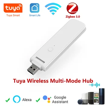 Tuya Bluetooth Zigbee Hub Многорежимный Шлюз Smart Home Bridge Для Автоматизации Через Smart Life Работает с Alexa Google Home