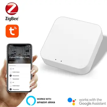 Tuya ZigBee Smart Gateway Hub Мост для умного дома Приложение Smart Life Беспроводной пульт дистанционного управления Работает с Alexa Google Home