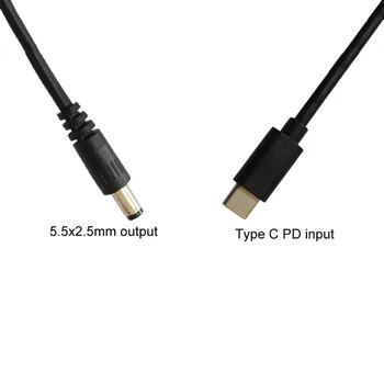 USB C/Type-C PD до 12 В 5,5x2,5 мм Кабель Питания Конвертер Шнур для Светодиодной Подсветки Ноутбука Type-C PD Триггерный Шнур