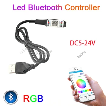 USB Mini RGB Bluetooth Контроллер DC 5V-24V 3X2A 6A RGB Светодиодный контроллер Для Светодиодной ленты 5630 5050 3528 2835
