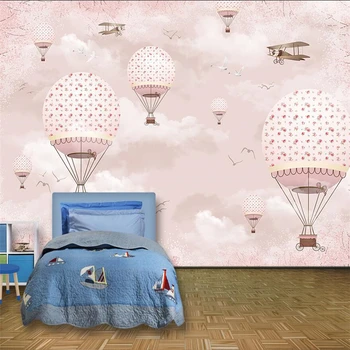 wellyu papel de parede Пользовательские обои 3d фотообои мультфильм воздушный шар детская комната ТВ фон обои живопись