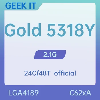 Xeon Gold 5318Y SRKXE 2,1 ГГц, 24 ядра, 48 потоков, 36 МБАЙТ, 165 Вт, LGA4189