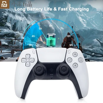 Youpin геймпад PS4 Внешний вид PS5 Вибрация сенсорного экрана Беспроводной игровой контроллер Bluetooth Сверхдлинная выносливость Многоцветный
