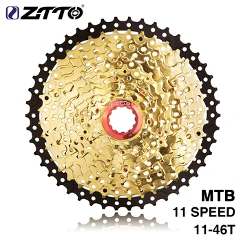 ZTTO 11s 46T Кассета Черное Золото 11v 22s 11 Скоростной Привод Свободного Хода XT K7 X1 X01 GXN MTB Запчасти для Горных Велосипедов