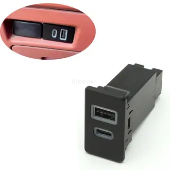 Автоматическое Быстрое Двухпортовое Зарядное Устройство 12V USB QC3.0 Type-C PD Блок Предохранителей Интерфейсная Розетка Быстрое Автомобильное Зарядное Устройство, Используемое Для Nissan Paladin