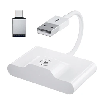 Автомобильный Навигационный USB-адаптер с Двойным Wi-Fi 2,4 ГГц / 5 ГГц Беспроводной Ключ Carplay, совместимый с Bluetooth 5,0 для систем iPhone 6 и выше