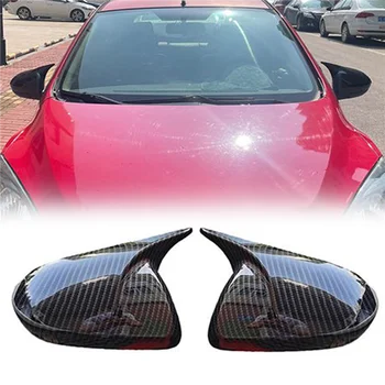 Автомобильный стайлинг, боковая крышка зеркала заднего вида для Mazda 6 2009-2015, зеркальные модифицированные рожки, корпус из углеродного волокна, обратные колпачки A