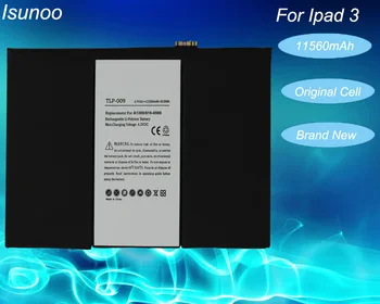 Аккумулятор ISUNOO Для iPad 3/4 Замена аккумулятора 3,72 В 11560 мАч/43 втч Встроенный Литий-ионный Полимерный Аккумулятор для Apple с инструментом