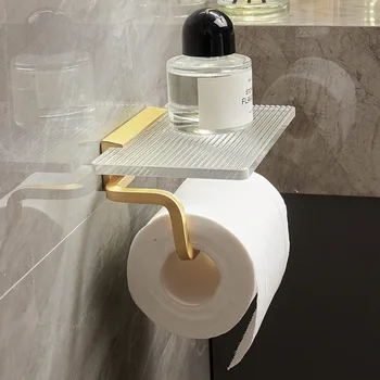 Акриловый держатель для туалетной бумаги, аксессуары для ванной комнаты, кухонные настенные крючки для хранения, держатель рулона туалетной бумаги