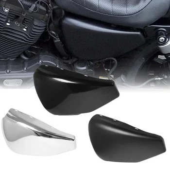 Аксессуары для мотоциклов Harley 04-13 XL1200 883X48 Плоская Левая Боковая Защитная Пластина Крышки Батарейного Отсека Для Ремонта Замена