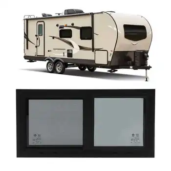 Аксессуары для фургона, окно фургона, горизонтальное Вертикальное, с защитным экраном, сетки от насекомых для оформления окон размером 550x260 мм, стиль фургона