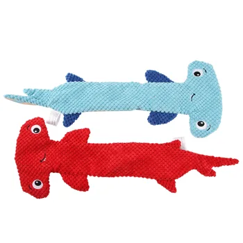 Акула-Молот, Игрушка Для Домашних Животных, Плюшевая Собака, Звуковой Укус, Скучная Игрушка, Обучающее Взаимодействие