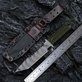 Американская версия стального походного ножа для выживания в условиях скалолазания из высококачественной стали ATS-34 высокой твердости