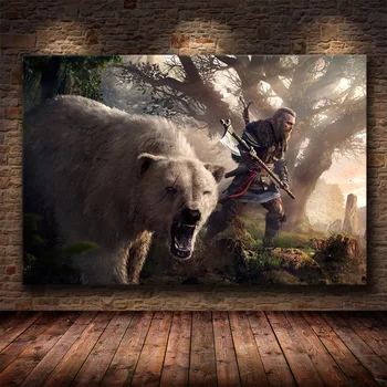 Без Рамки Viking Age Wilderness Warrior Племя Варр Плакаты Украшение Дома Холст Живопись Настенные Художественные Картины для Декора Детской Комнаты