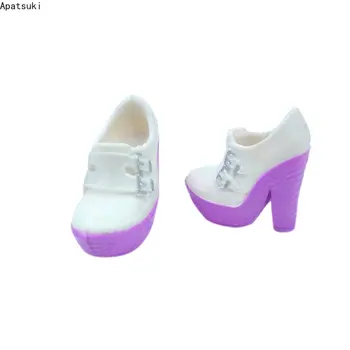 Белая фиолетовая модная обувь для куклы Монстер Хай Обувь на высоком каблуке 1/6 Аксессуары для кукол для игрушек Ever After High