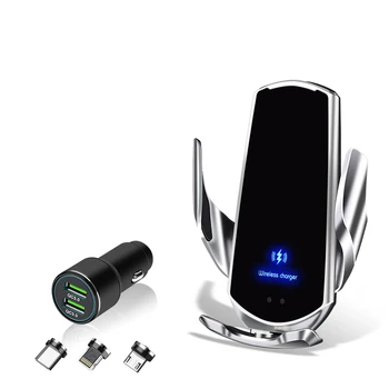 беспроводное автомобильное зарядное устройство depanet крепление для поддержки мобильного портативного автомобильного телефона, держатель для телефона в автомобиле для iPhone Samsung Смартфон