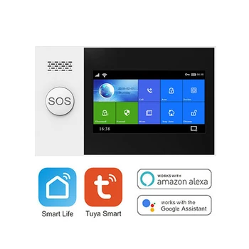 Бытовая консоль Tuya WIFI / 4G версии для США Smart Alarm Host Console с 4,3-дюймовым IPS-дисплеем