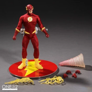 В наличии Mezco Toyz THE ONE: 12 COLLECTIVE The Flash DC Comics 6 дюймов Оригинальная фигурка модель Коллекция игрушек Хобби Подарок