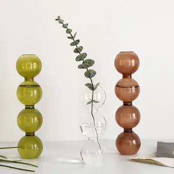 Ваза для растений в скандинавском стиле, легко сочетающаяся с формой тыквы, ваза для цветов из тыквы для компании