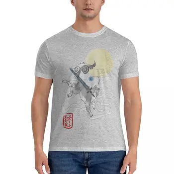 Великий серый волк - классическая футболка Sifkami, однотонная футболка, футболка для мальчика, одежда в стиле аниме