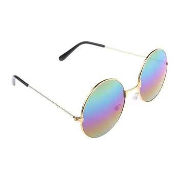 Винтажные круглые солнцезащитные очки New Fashion Candy Винтажные круглые зеркальные Солнцезащитные очки UV 400 62KE