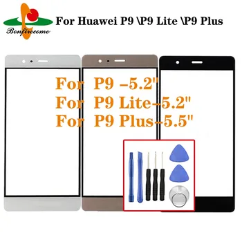 Внешний экран для Huawei P9 EVA-L19 \ P9 Lite Plus Передняя сенсорная панель для ЖК-дисплея Замена внешнего стеклянного покрытия объектива