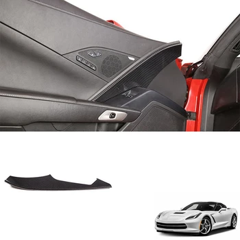 Внутренняя Отделка Из Углеродного Волокна Главной Панели Водительской Двери Автомобиля Декоративными Полосками Для Chevrolet Corvette C7 2014-2019