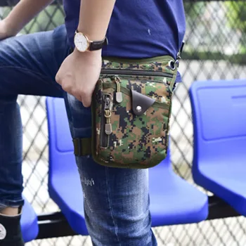 Высококачественная нейлоновая мужская военная поясная сумка для ног, повседневные сумки через плечо для верховой езды