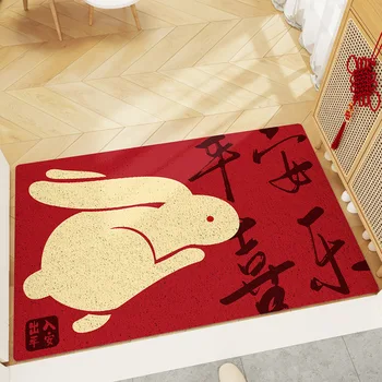 Дверной коврик с рисунком кролика, ковер для гостиной, прихожей, спальни, коврики для входа, ковер с рисунком животных, Нескользящие режущие дверные коврики