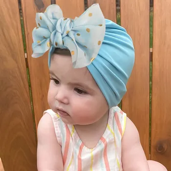Детская шапочка с позолоченным галстуком-бабочкой Baby Fetal Cap Baby Turbo