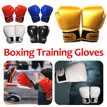 Детские боксерские тренировочные перчатки Носимая защитная перчатка для кикбоксинга с полиуретановой губкой, устойчивая к разрыву, дышащая для спортивных принадлежностей