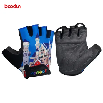 Детские велосипедные перчатки для активного отдыха 4-8 лет, детские перчатки с полупальцами, дышащие износостойкие спортивные перчатки