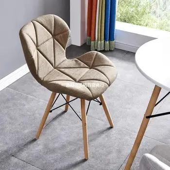 Дизайнерские скандинавские современные обеденные стулья, акцентные стулья для спальни, столовой, гостиной, Роскошный кожаный стул, итальянская мебель 23GP