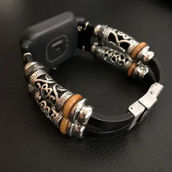 Для Amazfit Bip Ремешок Кожаный винтажный ремешок Браслет для Samsung Galaxy Watch Active Ремешок для часов Аксессуары для ремешков