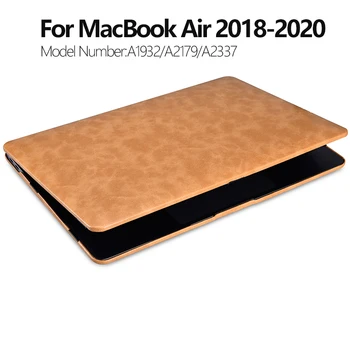 Для Apple Macbook Air 13 Чехол Кожаный Откидной Чехол для Macbook Air M1 Case 2020 A2179 A1932 A2337 Высококачественный Чехол Для Ноутбука