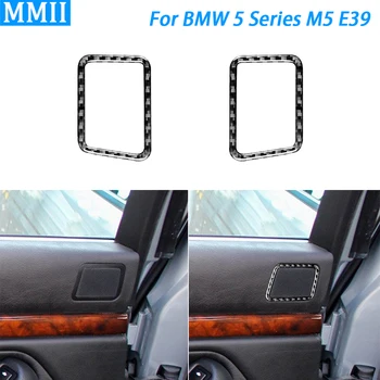 Для BMW 5 Серии M5 E39 1998-03 Углеродное Волокно С Обеих Сторон Задняя Дверь Аудио Динамик Панель Накладка Украшение Интерьера Автомобиля Наклейка