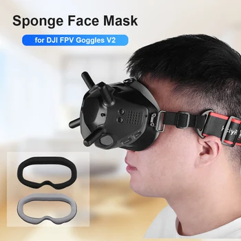 Для DJI FPV Goggles V2 Чехол для маски для лица Очки для полета Дрона Губка Поролоновая накладка для глаз Удобная замена аксессуаров для очков