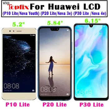 Для Huawei P20 Lite Lcd P10 Lite Сенсорный ЖК-экран В сборе Для Huawei P30 Lite ЖК-дисплей P40 Lite Lcd
