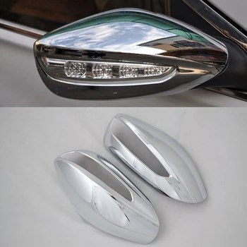 Для Hyundai Sonata 2013 2ШТ ABS Хромированная Боковая Дверь Автомобиля Зеркало Заднего Вида Защитная Крышка Отделка Автомобиля Для Укладки