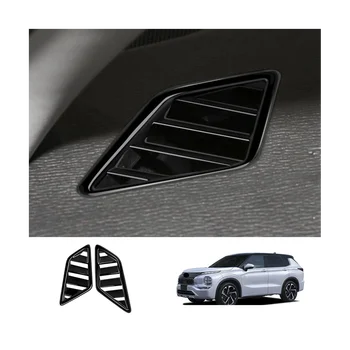Для Mitsubishi Outlander 2022 2023, ярко-черная накладка на вентиляционное отверстие передней приборной панели, рамка, наклейка для стайлинга автомобилей RHD