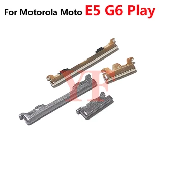 Для Motorola Moto E5 G6 Play G6 Plus Кнопка Включения ВЫКЛЮЧЕНИЯ Увеличение Уменьшение громкости Корпуса Телефона Боковая кнопка Клавиша