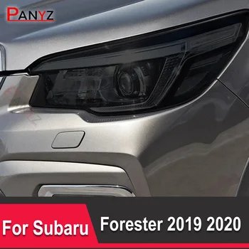 Для Subaru Forester 2019 2020 Аксессуары 2 шт Защитная пленка для автомобильных фар Восстановление фар Прозрачная Черная наклейка из ТПУ