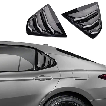 Для Toyota Camry 2018-2023 Запасные части; Жалюзи на задние боковые стекла; Вентиляционное отверстие; Шторы; Отделка жалюзи - Глянцевый черный