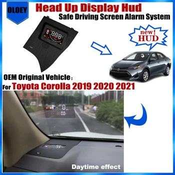 Для Toyota Corolla 2019 2020 2021 OEM Адаптер Головной Дисплей HUD Экран Безопасного Вождения Сигнализация Автомобильные Электронные Аксессуары