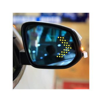 Для Toyota HARRIER серии 60 с электрическим подогревом, светодиодное зеркало с защитой от ослепления с большим обзором, переходящее в синий цвет