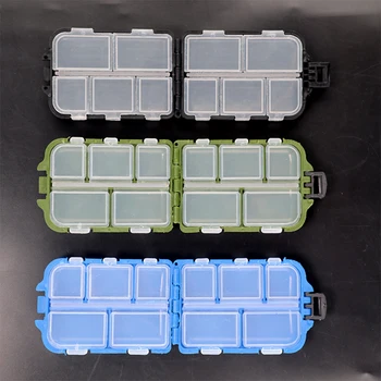 Дорожный футляр для таблеток, контейнер-органайзер для хранения лекарств, дозатор таблеток для лекарств, Независимая Решетчатая коробка для таблеток, Коробка для рыболовных снастей